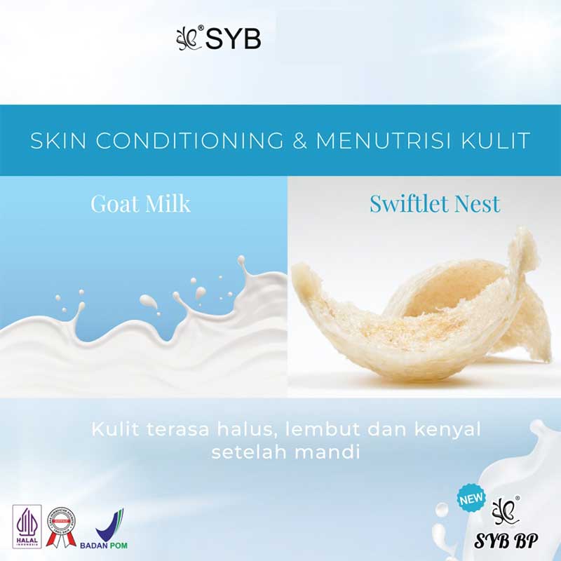 Syb BP Milk Bath Body Wash With Goat Milk & Swiftlet Nest | 270 ml