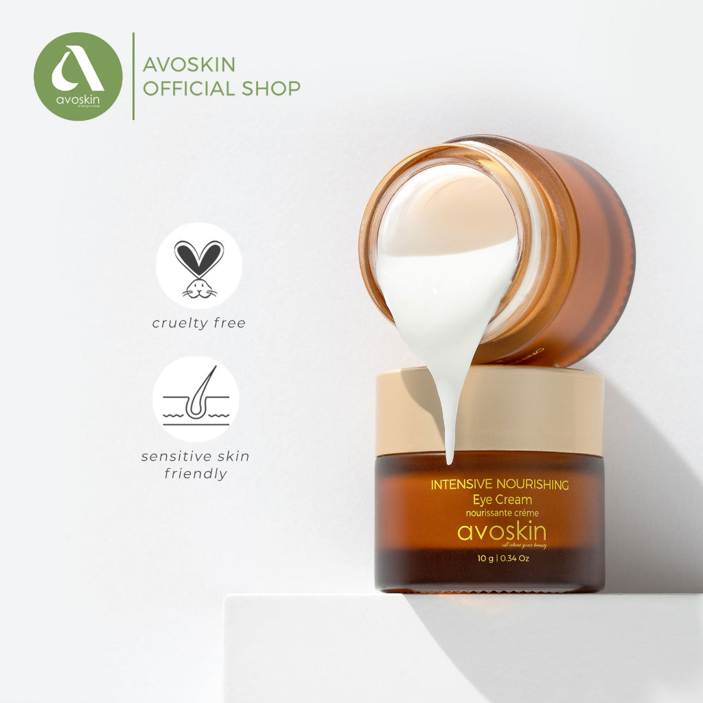 AVOSKIN Intensive Nourishing Eye Cream Alpha Arbutin + Squalane + Kojic Acid + Retinol + Peptide + Edelweiss Extract | 10 gr