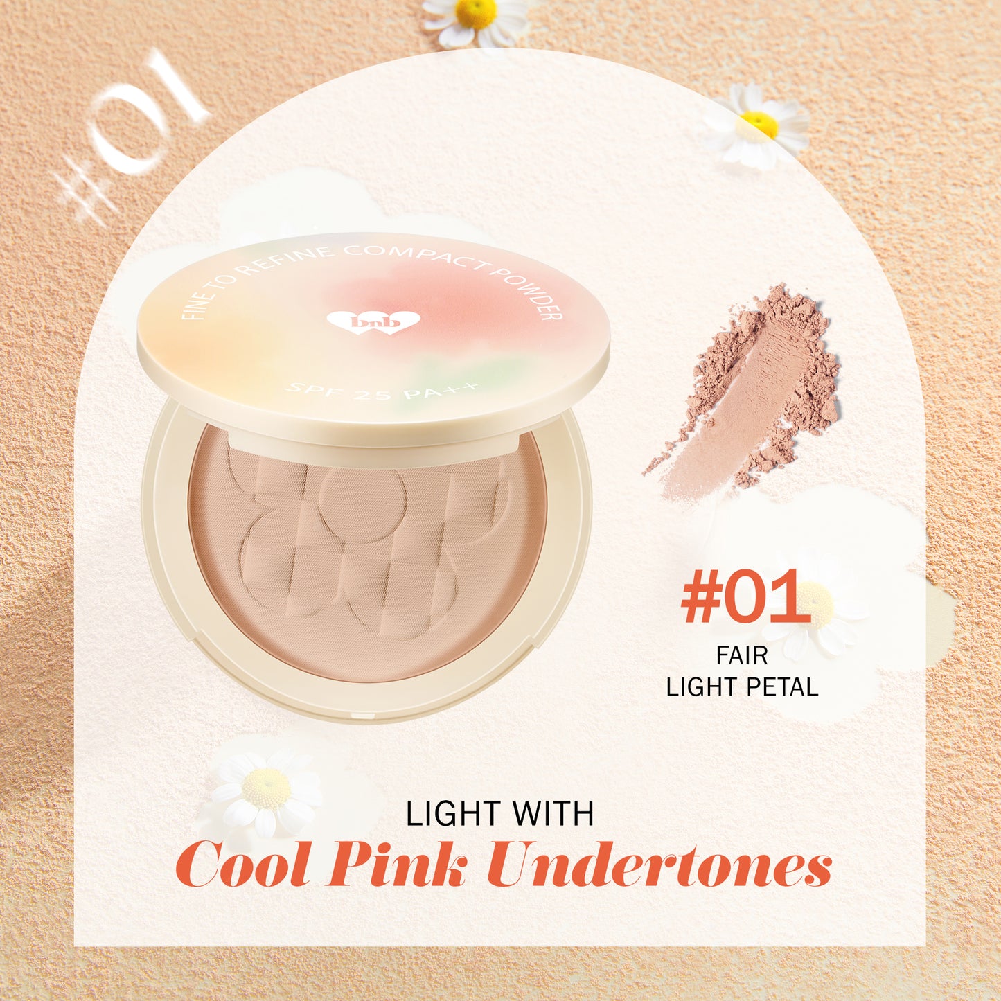 Barenbliss Fine To Refine Compact Powder - 01 Fair Light Petal