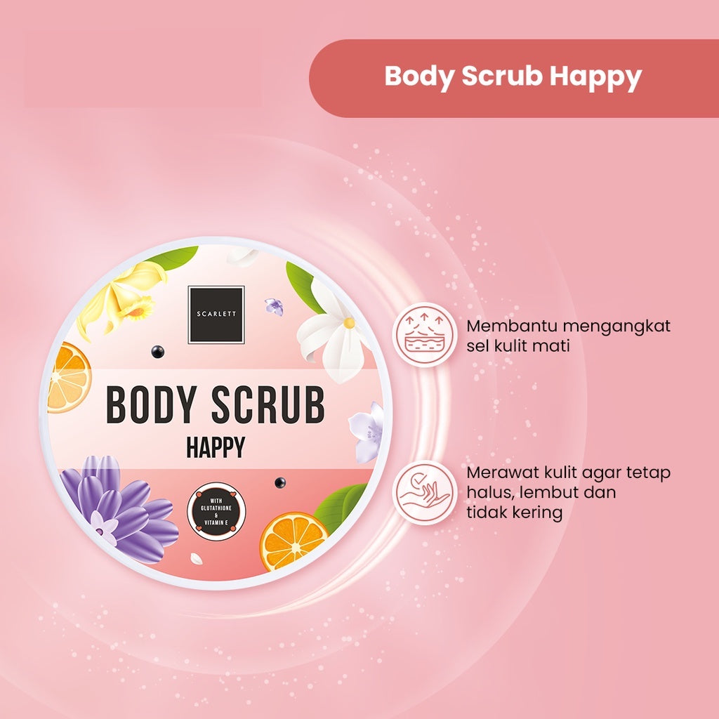 Scarlett Whitening Body Scrub Happy | 250 ml