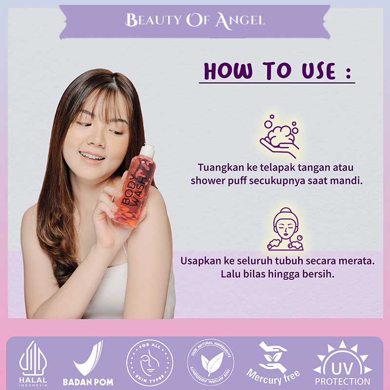 Beauty Of Angel Body Wash With Petal | 250 ml