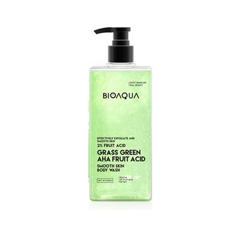 BIOAQUA Grass Green AHA Fruit Acid Smooth Skin Body Wash(2.0N) 400ml