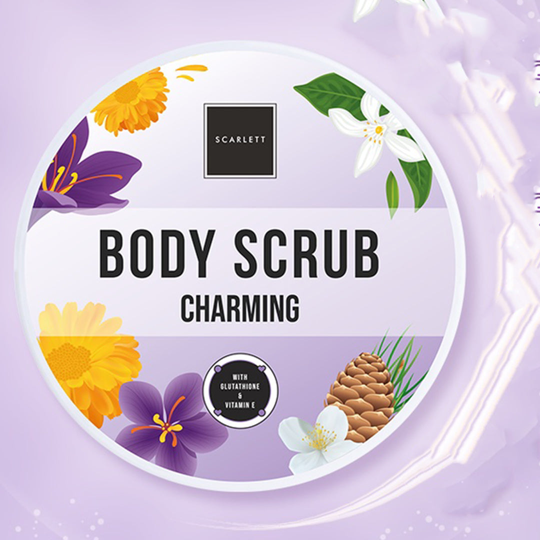 Scarlett Whitening Body Scrub Charming