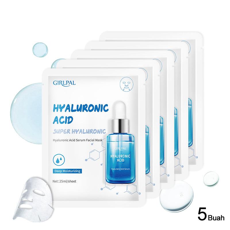 Girlpal Hyaluronic Acid Serum Face Sheet Mask Deep Moisturizing