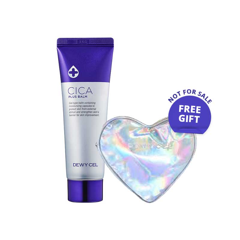 [Combo] Dewycel Cica Plus Balm Cream 50 ml + Dewycel GWP Heart Pouch