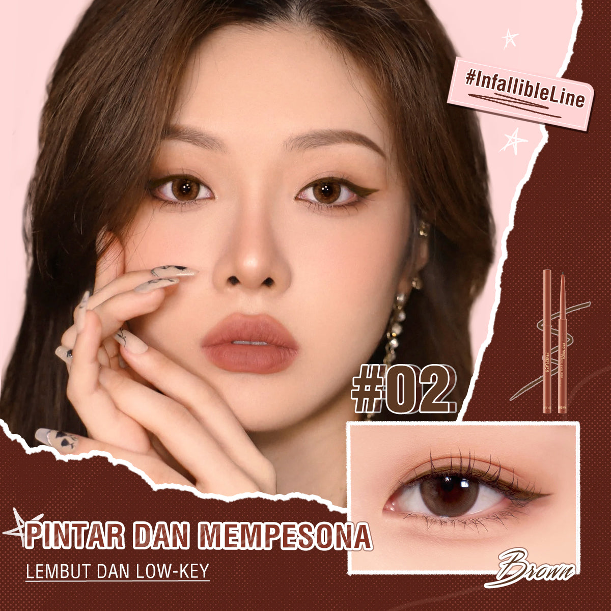 Pinkflash Pro Touch Pencil Eyeliner PF-E13 - #02