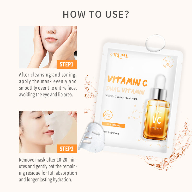 Girlpal Vitamin C Serum Face Sheet Mask