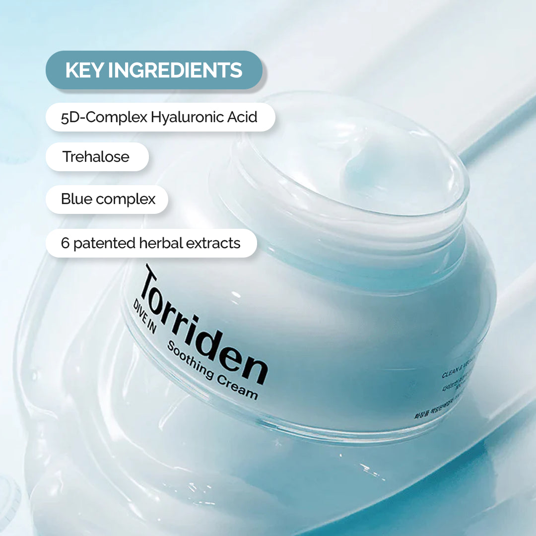 Torriden Dive-In Low Molecular Hyaluronic Acid Soothing Cream | 100 ml