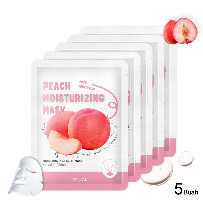 Girlpal Peach Moisturizing Face Sheet Mask