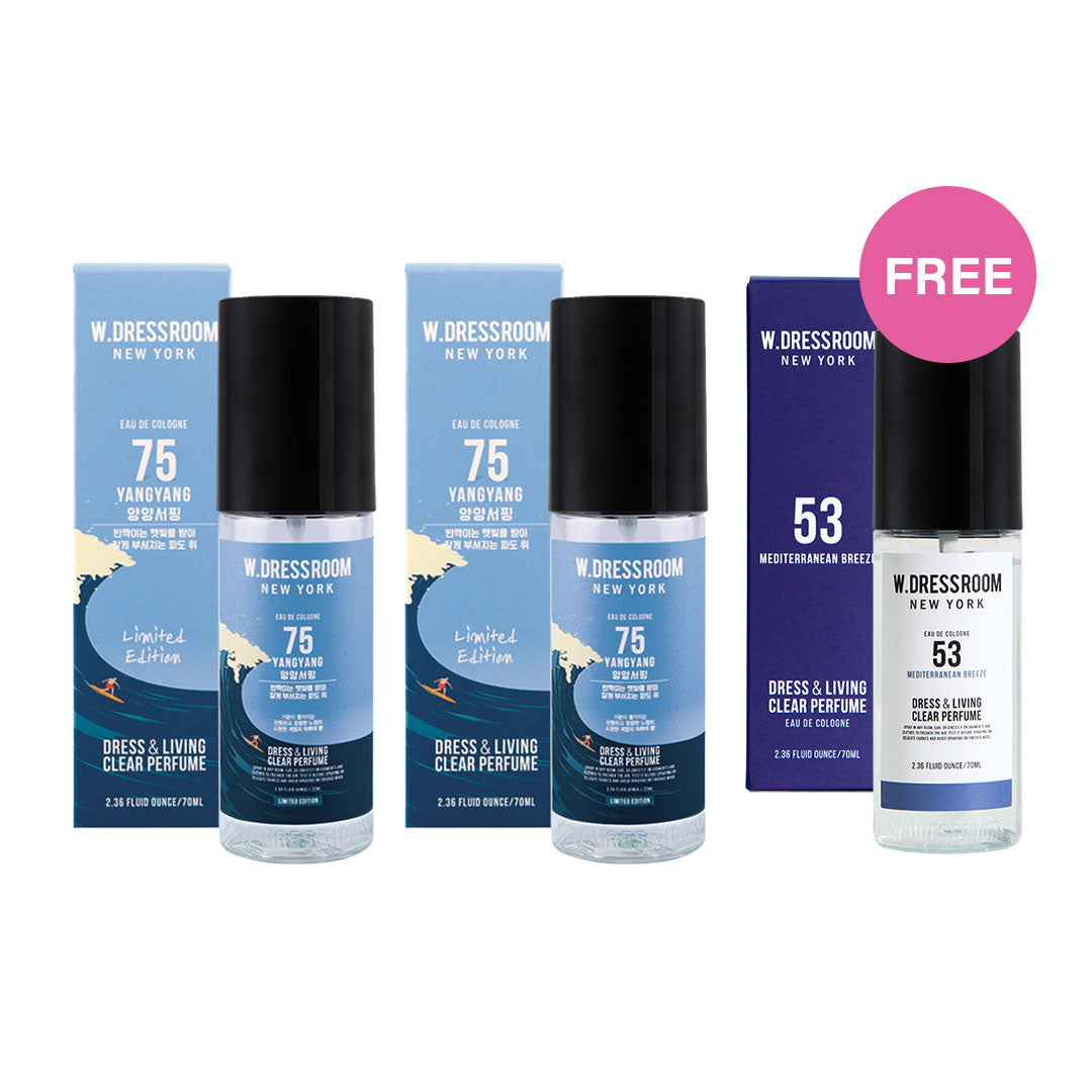 [Combo] W Dressroom Dress & Living Clear Perfume No. 75 Yangyang (70 ml) + [Free] No. 53 Mediterranian Breeze