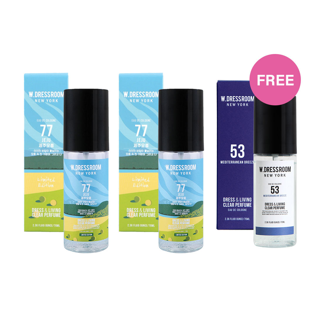 [Combo] W Dressroom Dress & Living Clear Perfume No. 77 Jeju (70 ml) + [Free] No. 53 Mediterranian Breeze