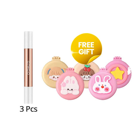 COMBO 3+1 O.Two.O Miraculous Cat-Eye Stamp Eyeliner Pen | 20 g FREE 2 in 1 Comb & Mirror