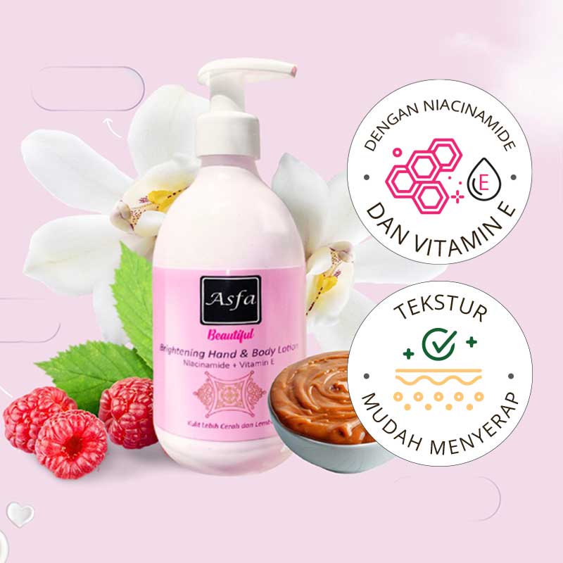 Asfa by Tokyo Night Brightening Body Lotion (Beautiful) Pink | 300 ml