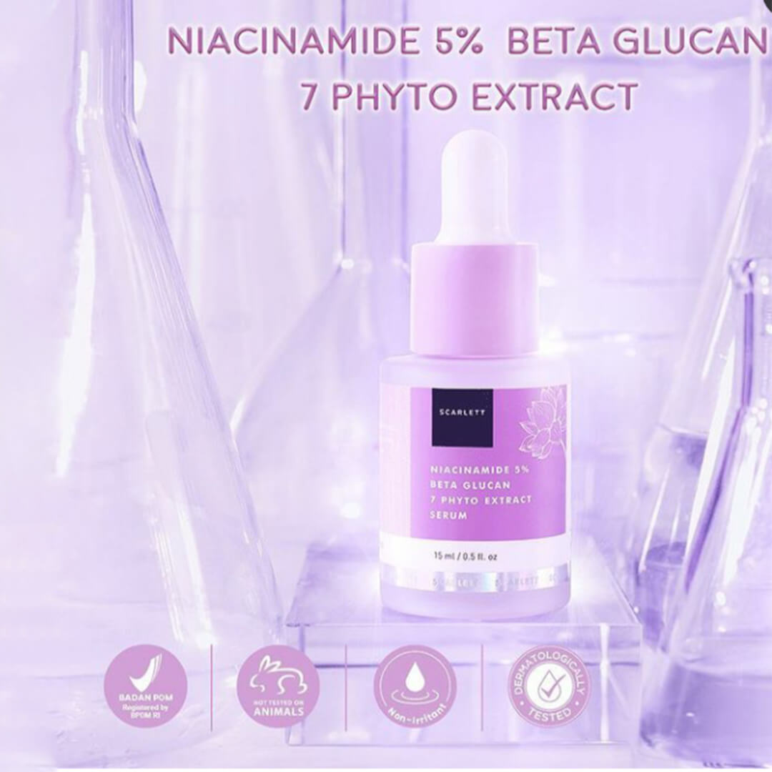 Scarlett Niacinamide 5% Beta Glucan 7 Phyto Extract Serum