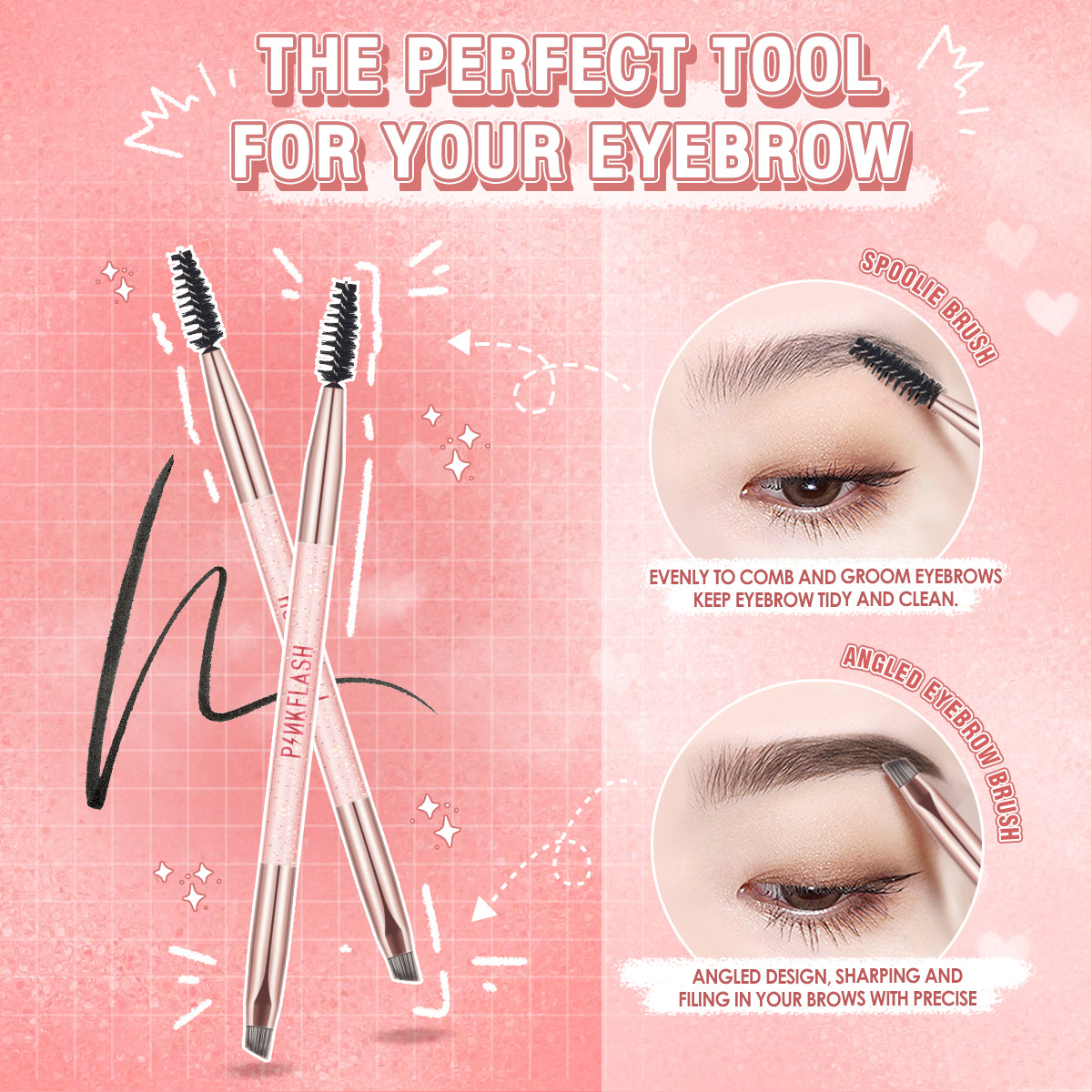 Pinkflash PF-T04 Eyebrow Brush #01