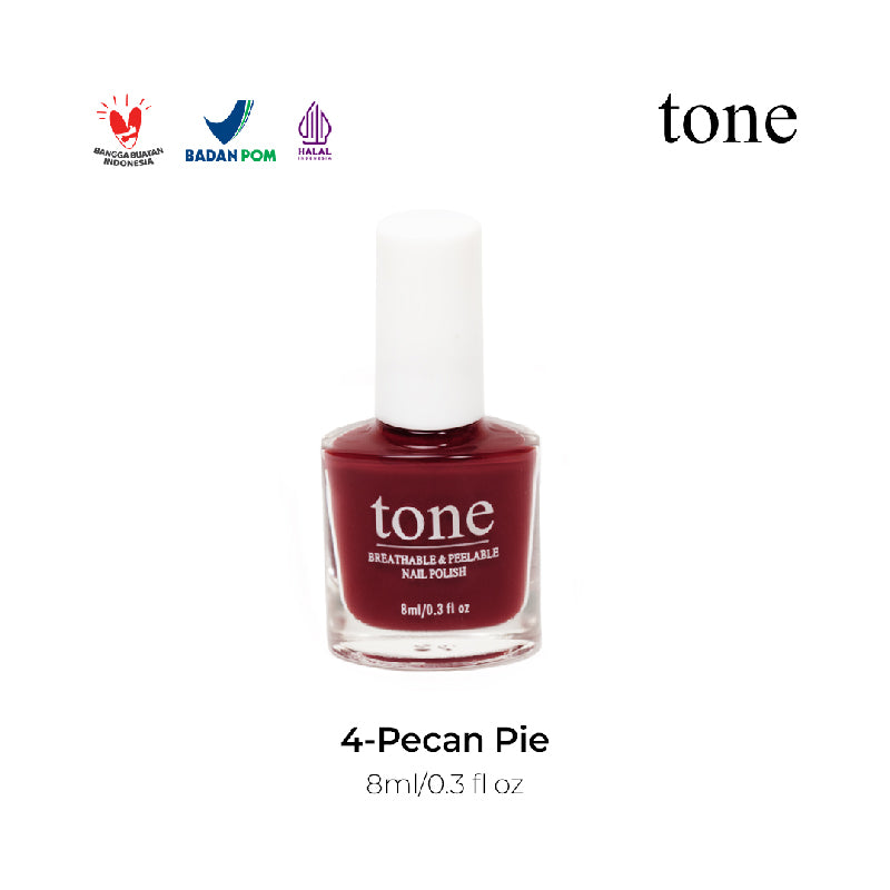 TONE Breathable and Peelable Nail Polish Neutral Palette Series 4