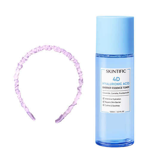 [Combo] Skintific-4D Hyaluronic Acid Barrier Essence Toner (100 ml) + [Free] Bando Scrunchie