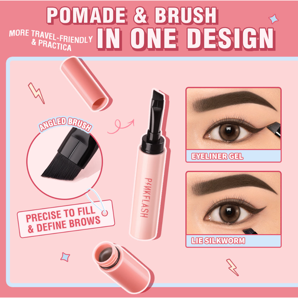 PINKFLASH SMUDGE PROOF BROW POMADE BR01